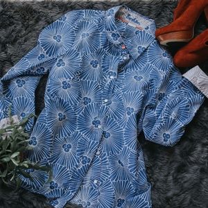 Boden Floral Button Down Shirt